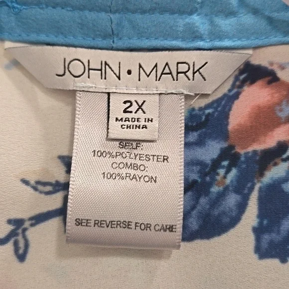 John Mark-NWT-Floral Paisley Embroidered "Garden Party" Patchwork Kimono-Size 2X - Picture 3 of 17